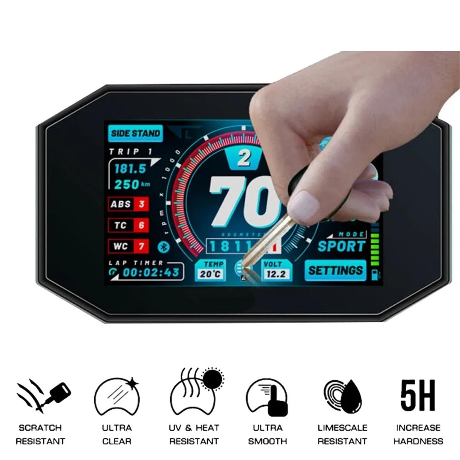 Amazon.co.jp: 計器フィルム に適合する忍者650用 1000 SX用 に適合